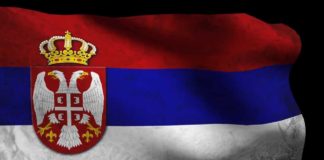 Na Dan državnosti Srbije Nijagarini vodopadi u bojama srpske zastave Srpska zastava