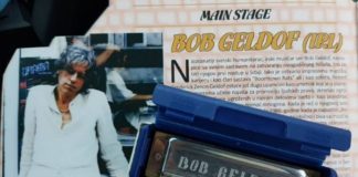 Bob Geldof poklonio Nišlijama svoju usnu harmoniku Nišville jazz muzej, Usna harmonika Boba Geldofa