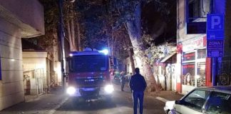 Požar u centru Niša: Gori objekat u Balkanskoj ulici Požar u Balkanskoj; Foto: Novnari Online