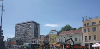 Uskoro led rasveta, besplatni bežični internet i video nadzor na Trgu kralja Milana u Nišu Radovi na Trgu kralja Milana; Foto: Novinari Online